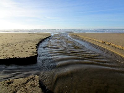 Hug Point at Pacific Coast in OR