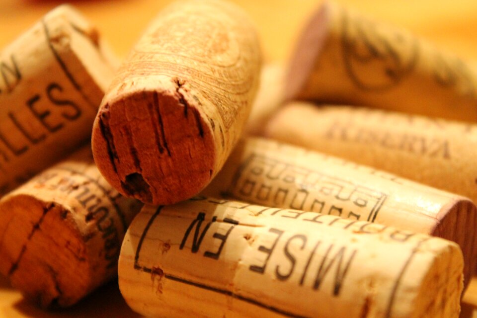 White wine bottle drink