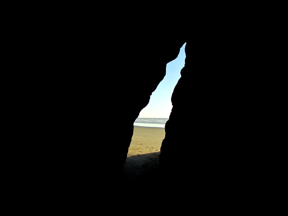 Hug Point at Pacific Coast in OR