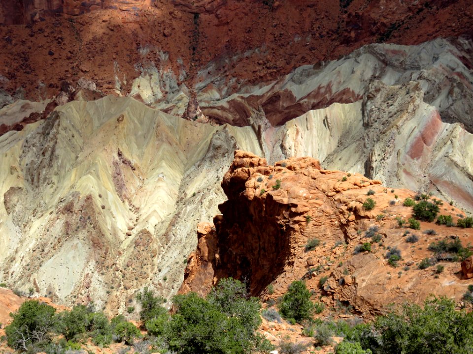 Upheaval Dome at Canyonlands NP in UT