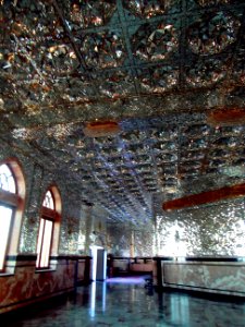 Sparkly Hallway of Mir Movsom Ziyaretgah Mosque Azerbaijan