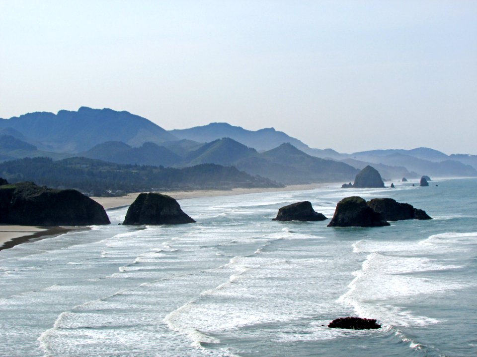 Cannon Beach at Pacific Coast in OR