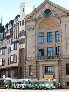 The façade of the city architecture