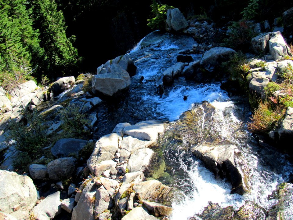 Myrtle Falls on Skyline Trail at Mt. Rainier NP in WA