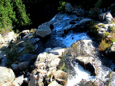 Myrtle Falls on Skyline Trail at Mt. Rainier NP in WA