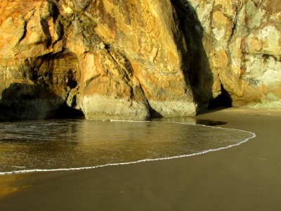 Hug Point at Pacific Coast in OR
