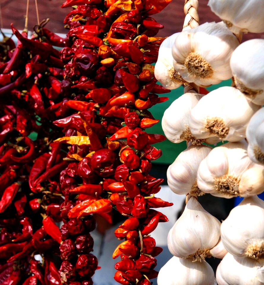 Pepper garlic dried photo