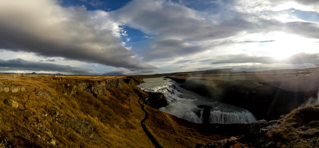 Gullfoss panorama photo