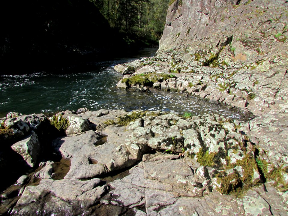 Lucia Falls Park at Lewis River in WA