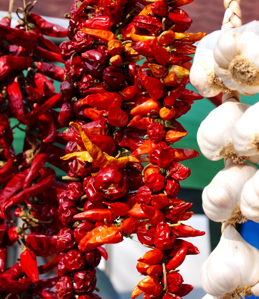 Pepper garlic dried
