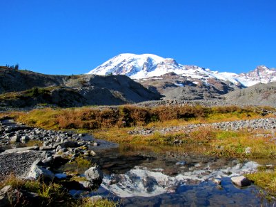 Autumn at Skyline Trail at Mt. Rainier NP in WA photo