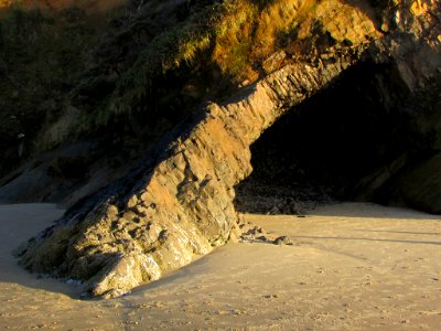 Hug Point at Pacific Coast in OR