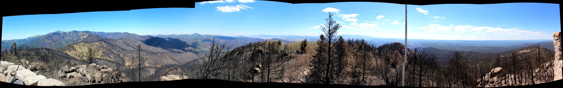 NW to SE horizon