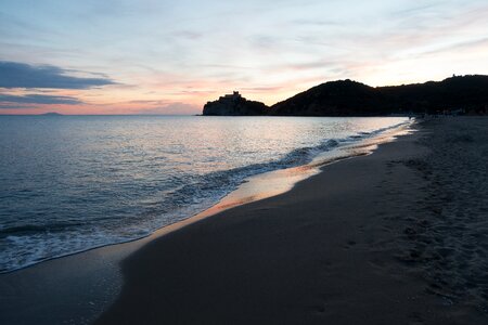 Clouds evening coast photo