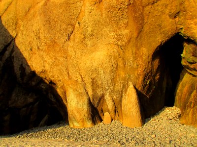Hug Point at Pacific Coast in OR