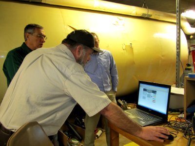 DeSoto NWR Maintenance Worker Rex Stambaugh demonstrates HVAC System
