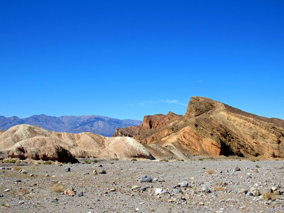Zabriskie Point Trail at Death Valley NP in CA