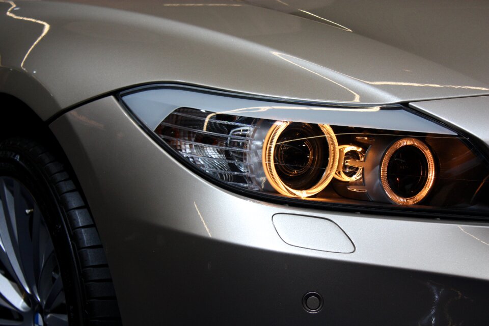 Car light gray car gray light