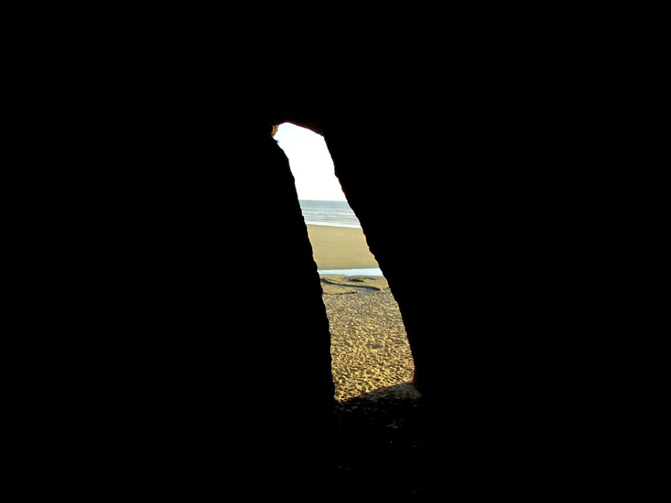 Hug Point at Pacific Coast in OR