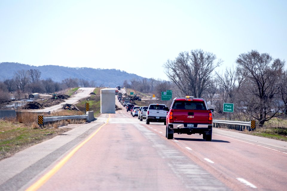 4/8/19 - I-29 North of Pacific Junction exit 32