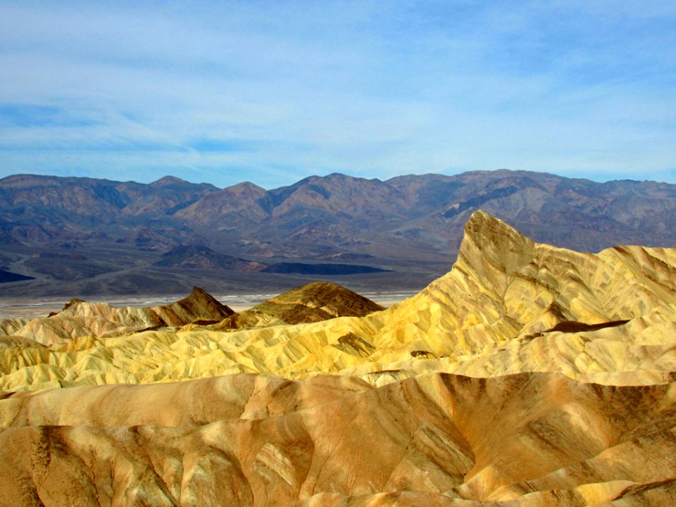 Zabriskie Point Trail at Death Valley NP in CA