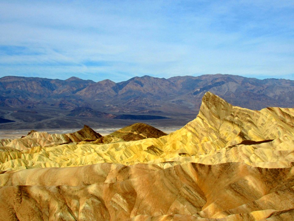 Zabriskie Point Trail at Death Valley NP in CA photo