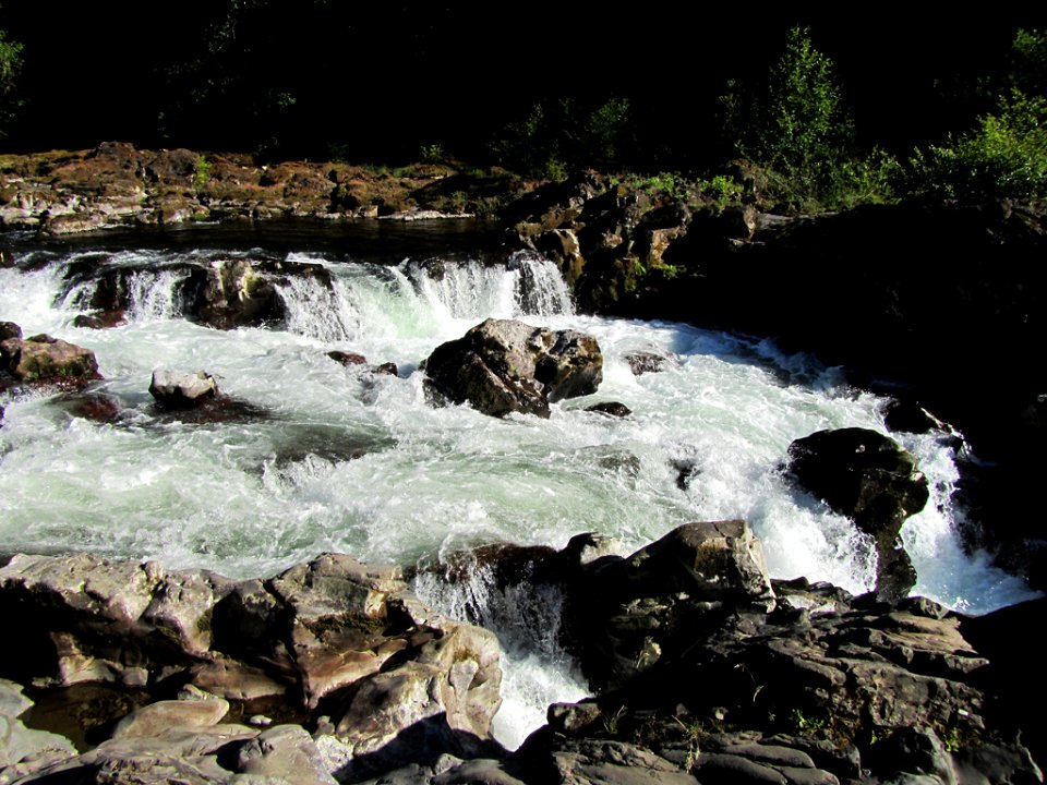 Moulton Falls Park at Lewis River in WA