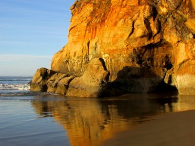 Hug Point at Pacific Coast in OR