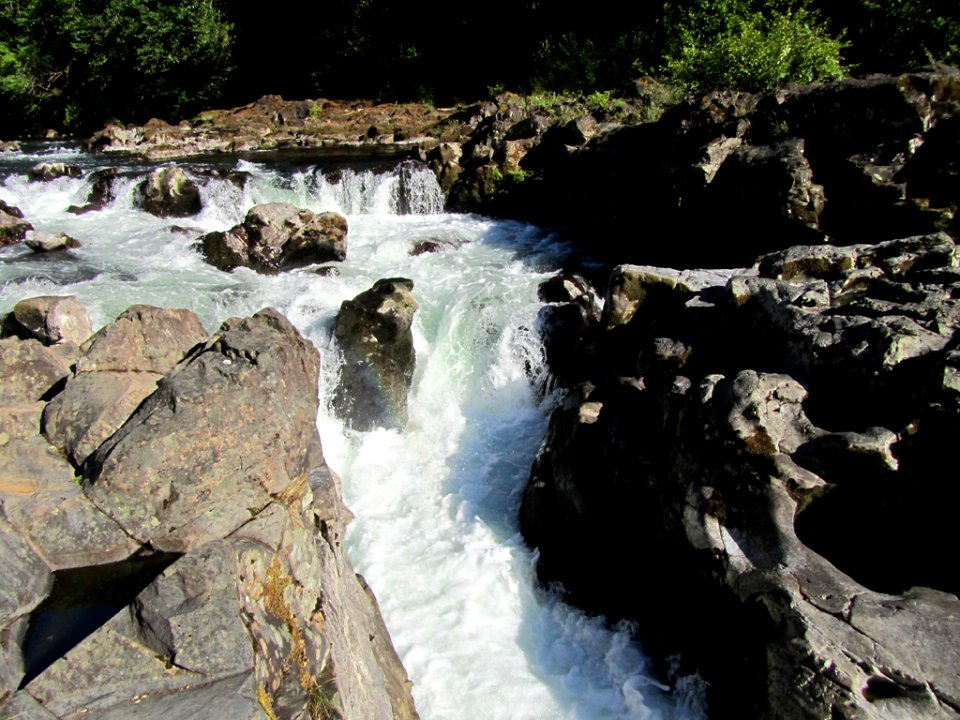 Moulton Falls Park at Lewis River in WA