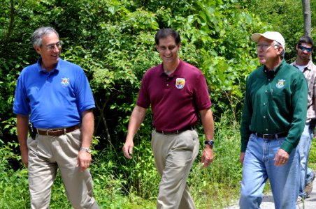 Tom Melius, Dan Ashe and Ken Salazar photo