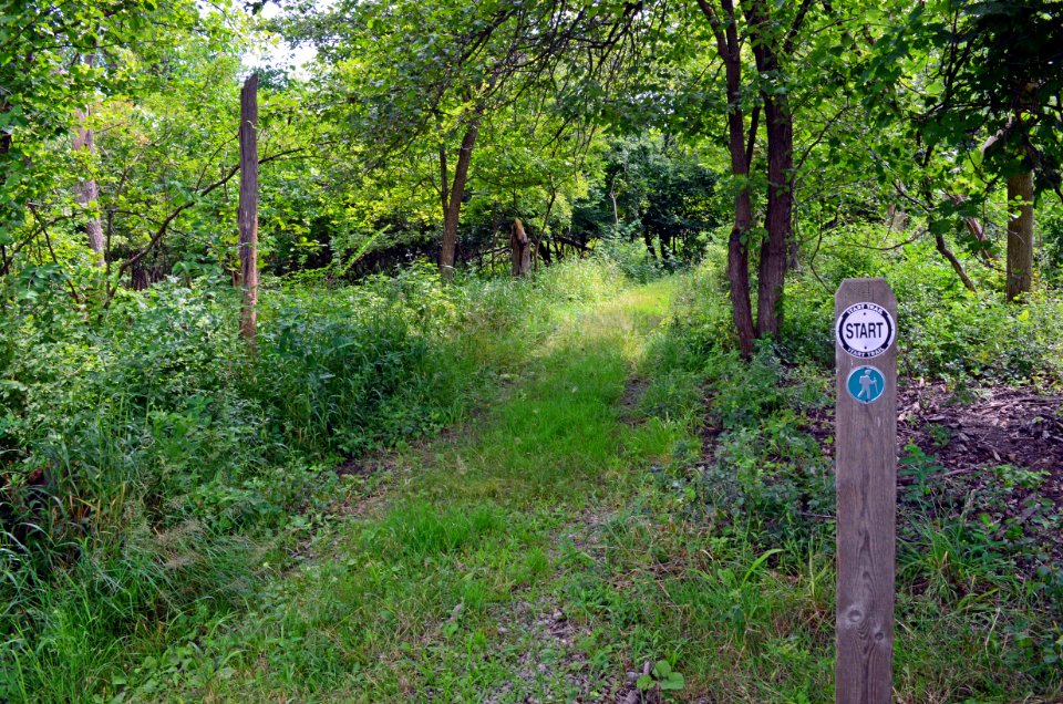 Trailhead at Detroit River International Wildlife Refuge