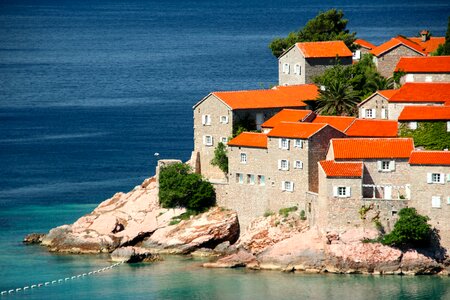 Montenegro island mediterranean photo