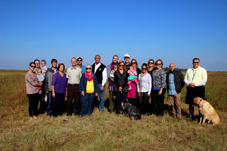The Gritman Family at the Jim Gritman Waterfowl Production Area Dedication