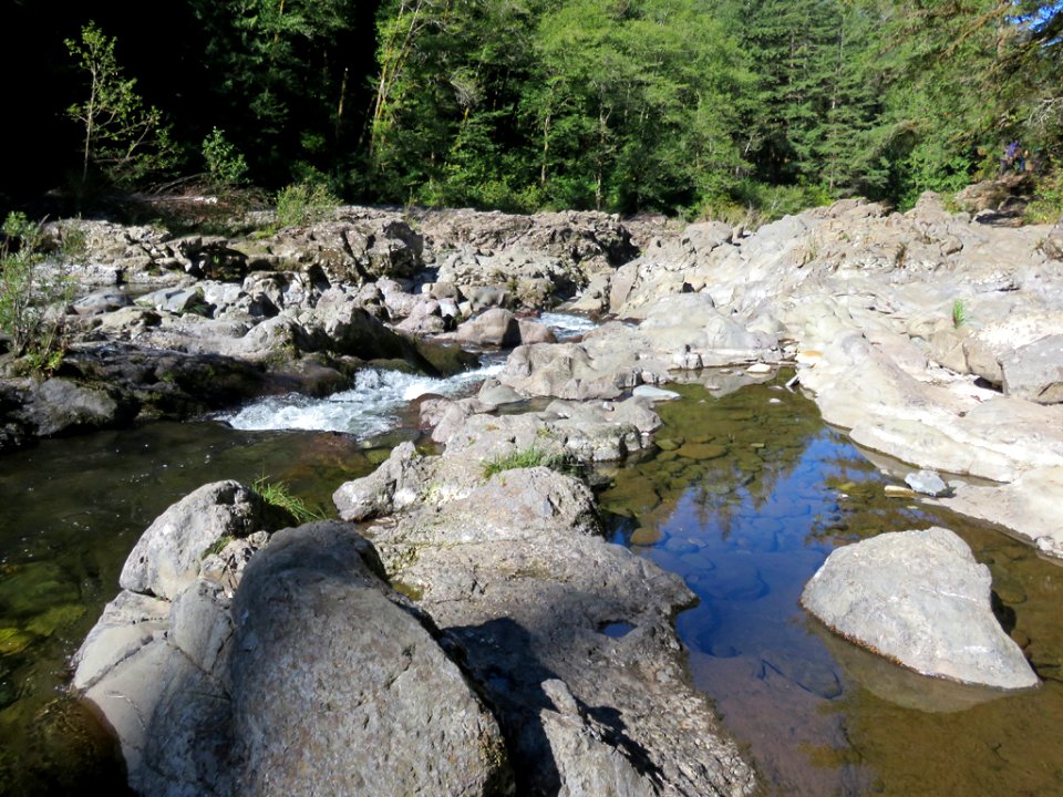 Moulton Falls Park at Lewis River in WA