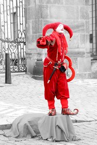 Harlequin clown prague