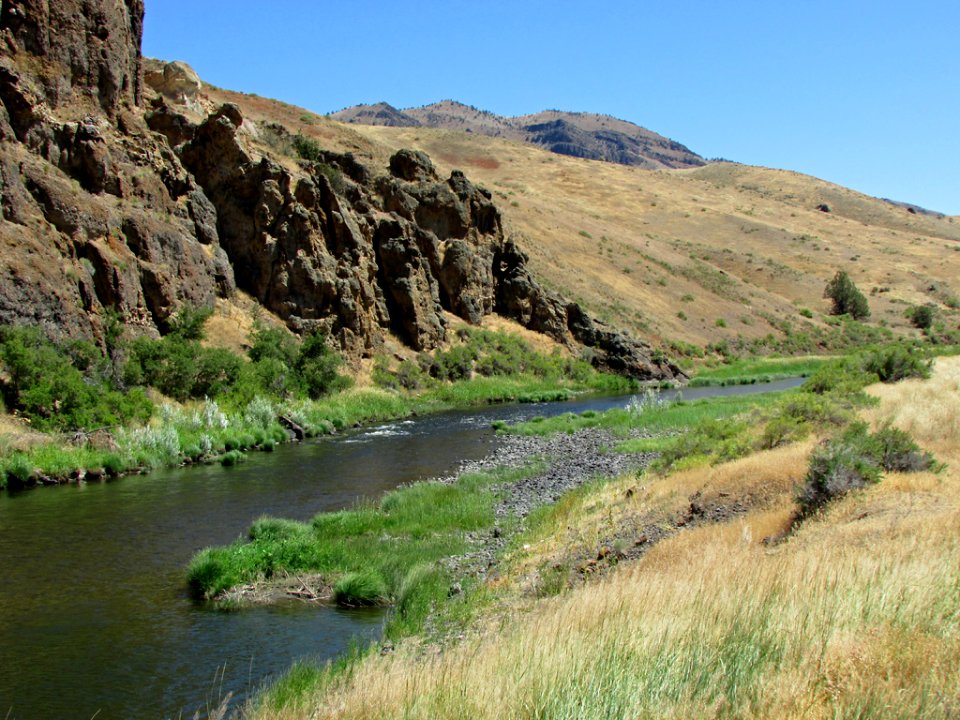 John Day River at John Day Fossil Beds NM in OR