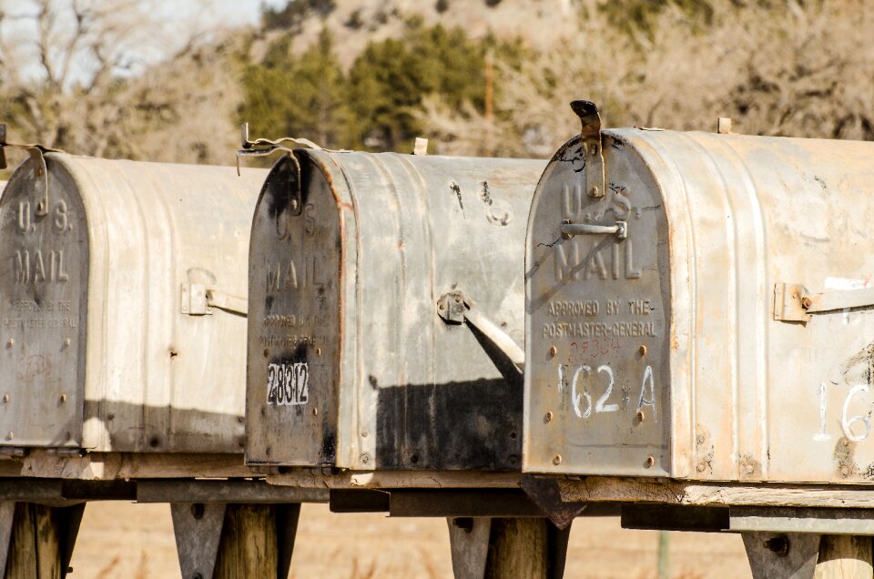 Box rural mail mail route