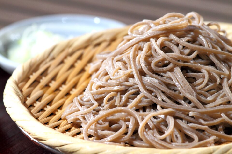 Japanese food bamboo basket lunch