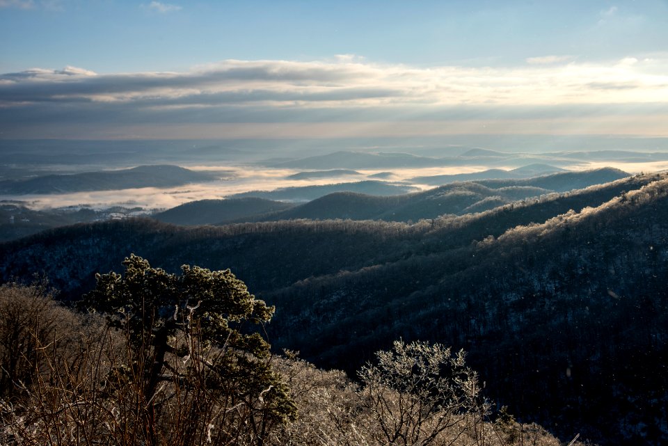 Icy View from Hazel Mountain Overlook