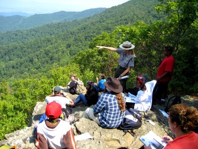 Checking out the awesome views from the AT