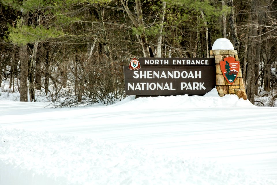 Snowy Shenandoah Sign