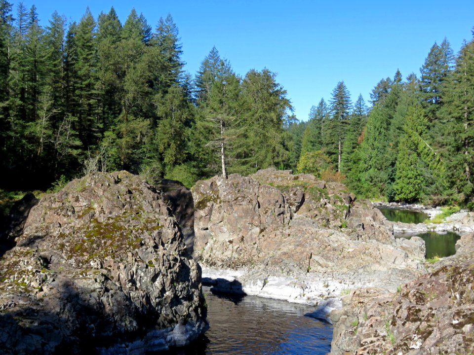 Lucia Falls Park at Lewis River in WA