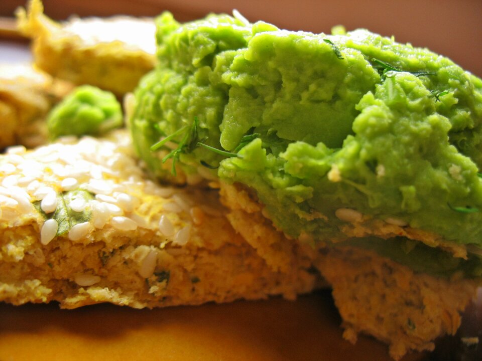 Healthy food paste peas