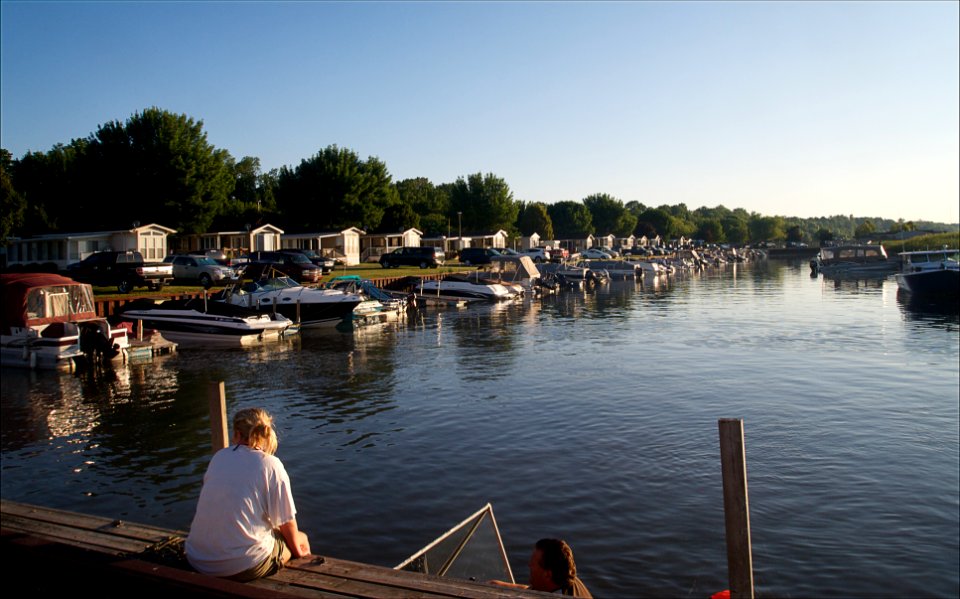 Sitting on the Dock