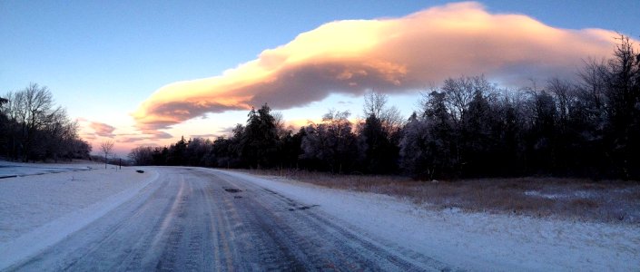 Huge Winter Cloud Over Skyline Drive photo