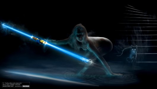 How to create a lightSaber in photoshop
