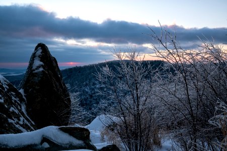 Boulders and Icy Branches photo