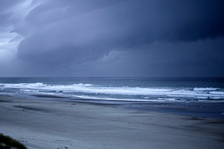 Lincoln City, Oregon stormy skies