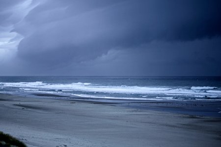 Lincoln City, Oregon stormy skies photo