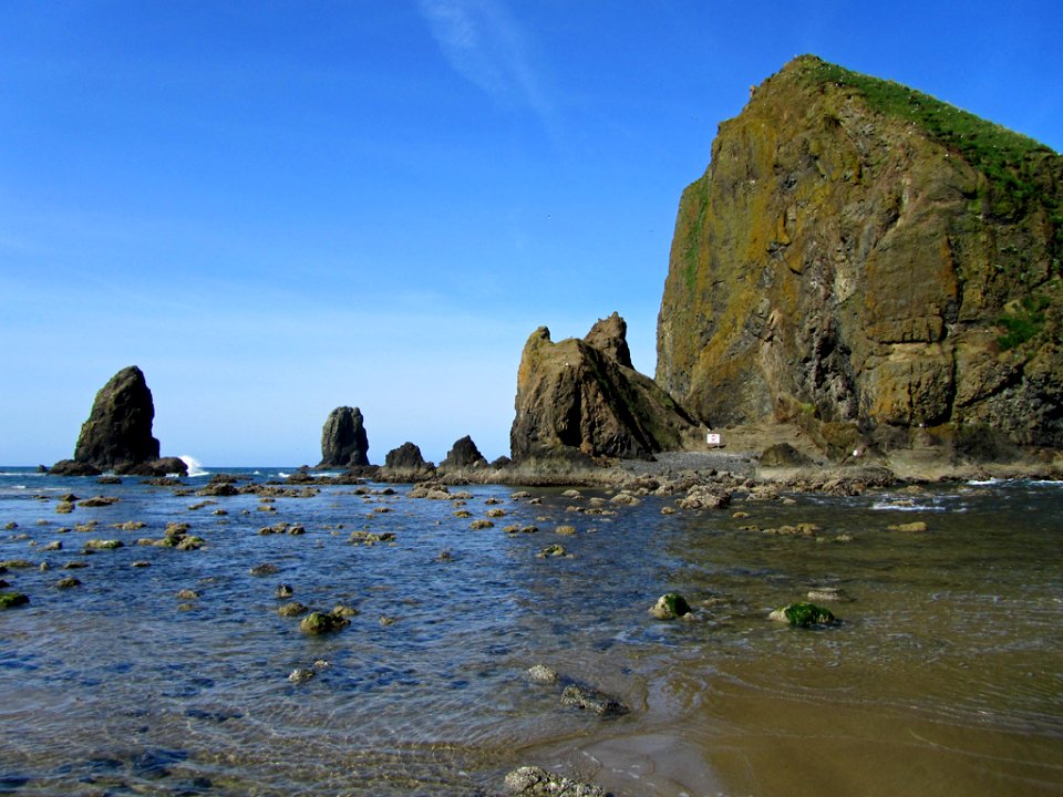 Cannon Beach at Pacific Coast In OR